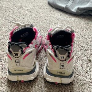 Balenciaga Sneakers in White and Pink